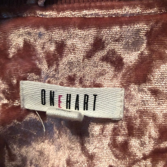 ONE HART pink velvety jacket - Picture 3 of 3